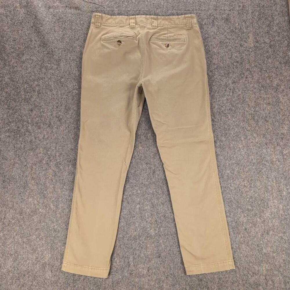 Mountain Khakis Pants Mens 33x30 Beige Slim Fit Stretch Canvas Chino Casual - Picture 2 of 11
